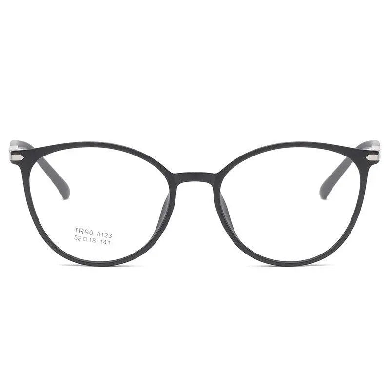 Women's Round Full Rim TR90 Prescription Glasses 8123 — view 9 | Rx Spectacle
