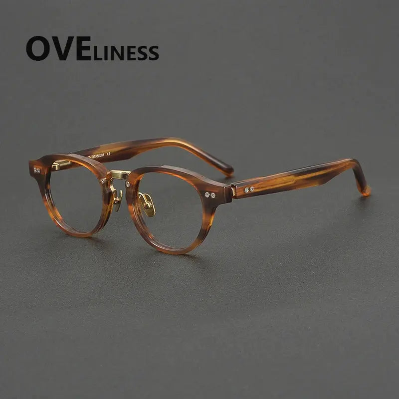 Unisex Oval Full Rim Acetate Prescription Glasses 369150 — view 7 | Rx Spectacle