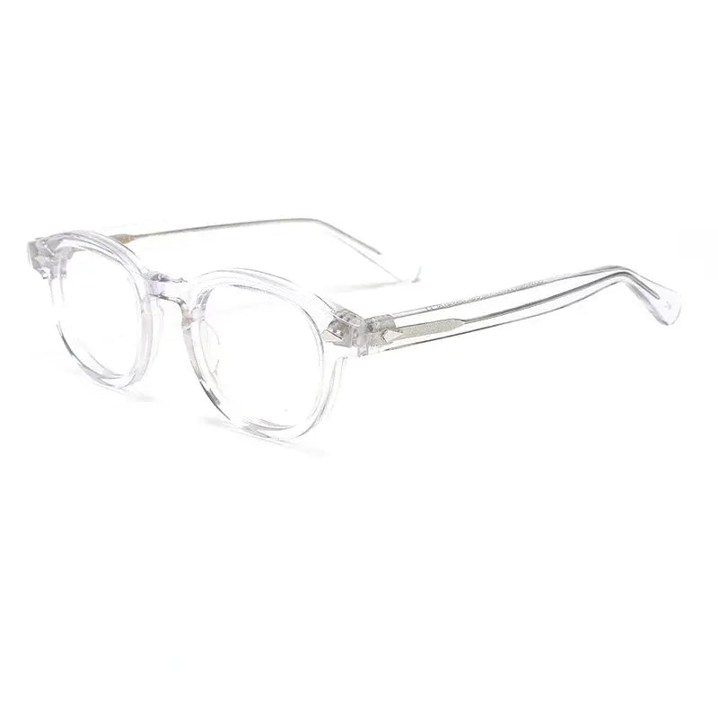 Unisex Oval Full Rim Acetate Prescription Glasses 80122 — view 3 | Rx Spectacle
