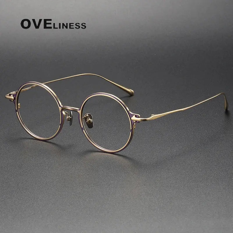 Unisex Round Full Rim Titanium Prescription Glasses 4920 — view 11 | Rx Spectacle