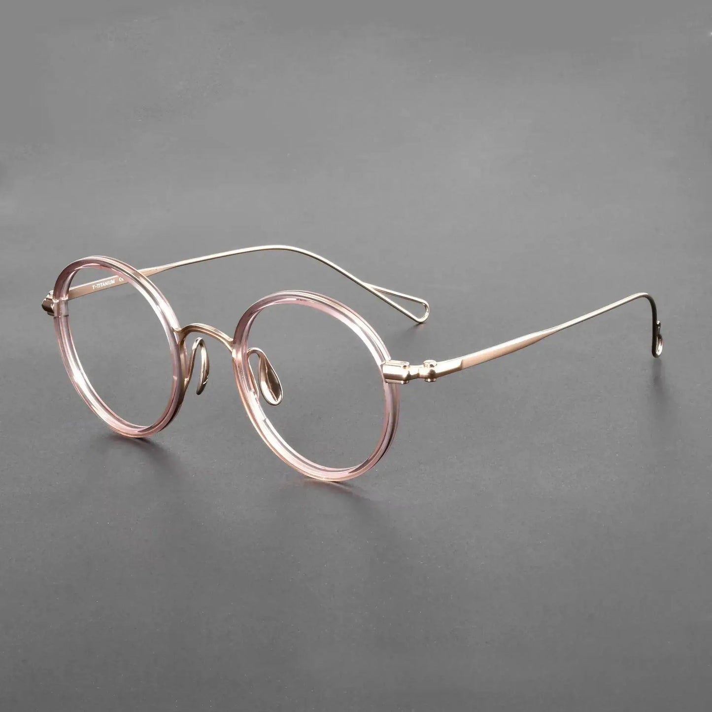 Women's Round Full Rim Titanium Prescription Glasses 369162 — view 6 | Rx Spectacle