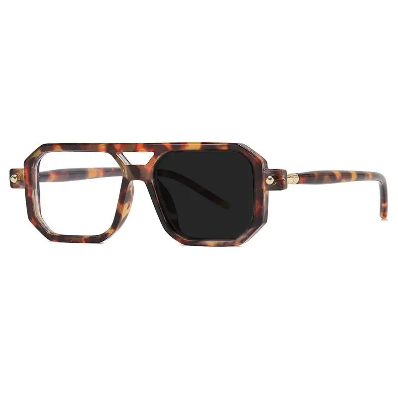 Unisex Square Full Rim Double Bridge Reading Glasses 86512 — view 11 | Rx Spectacle