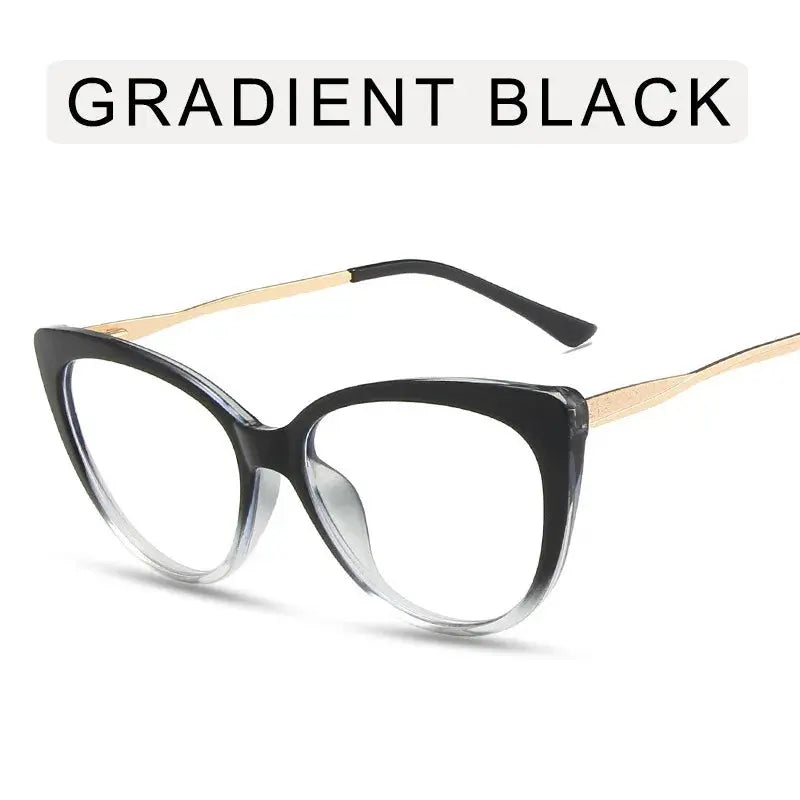 Women's Cat Eye Full Rim TR90 Prescription Glasses 55018 — view 11 | Rx Spectacle