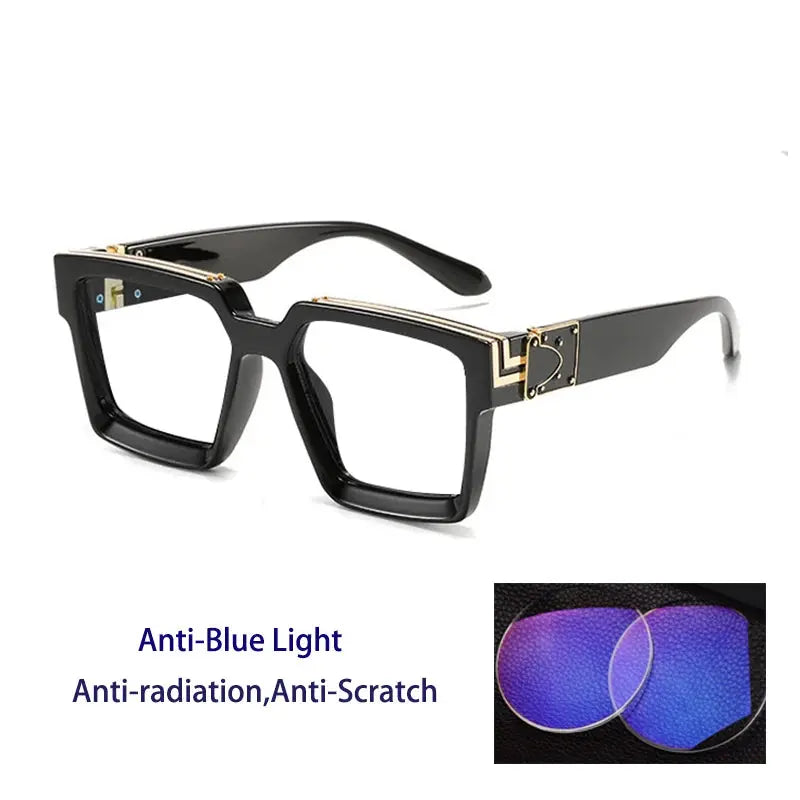 Unisex Browline Full Rim Prescription Glasses 862290 — view 3 | Rx Spectacle