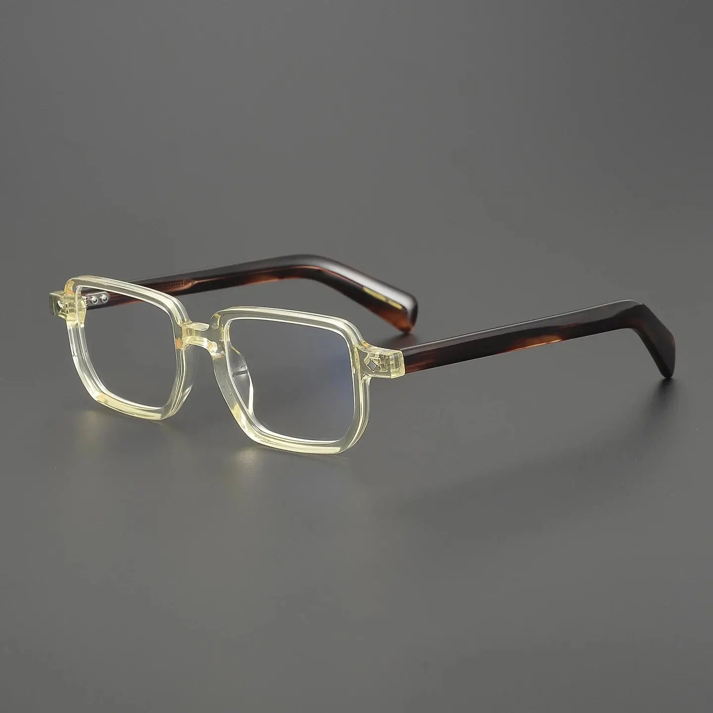 Unisex Square Full Rim Acetate Oversized Prescription Glasses 639645 — view 3 | Rx Spectacle