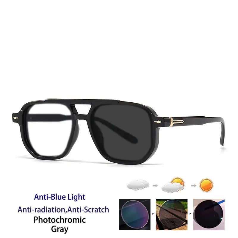Unisex Square Full Rim TR90 Double Bridge Reading Glasses 60904 — view 9 | Rx Spectacle
