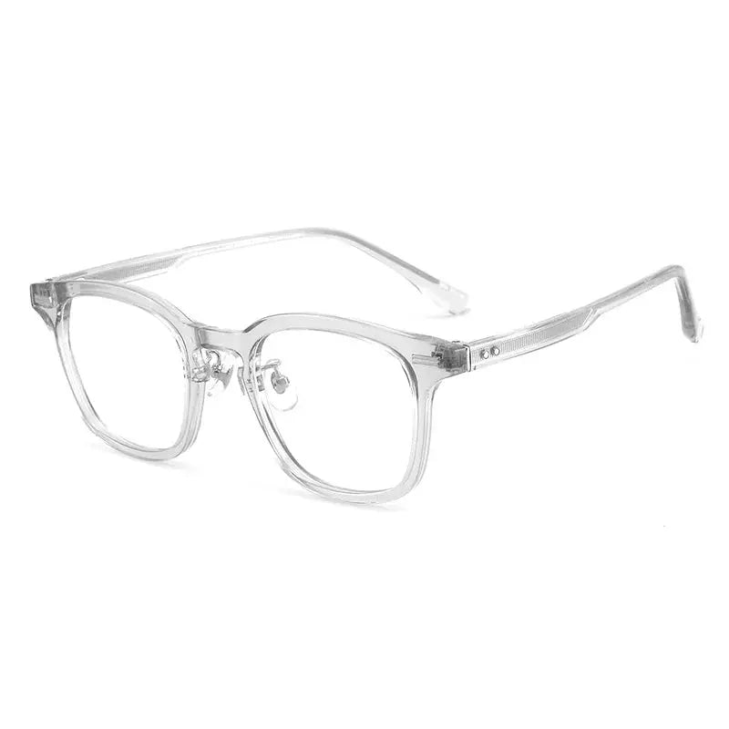 Unisex Square Full Rim Titanium Prescription Glasses 98301 — view 8 | Rx Spectacle