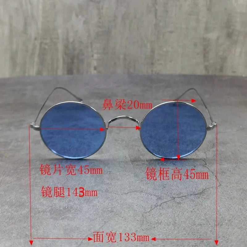 Women's Round Full Rim Titanium Prescription Glasses 185666 — view 2 | Rx Spectacle