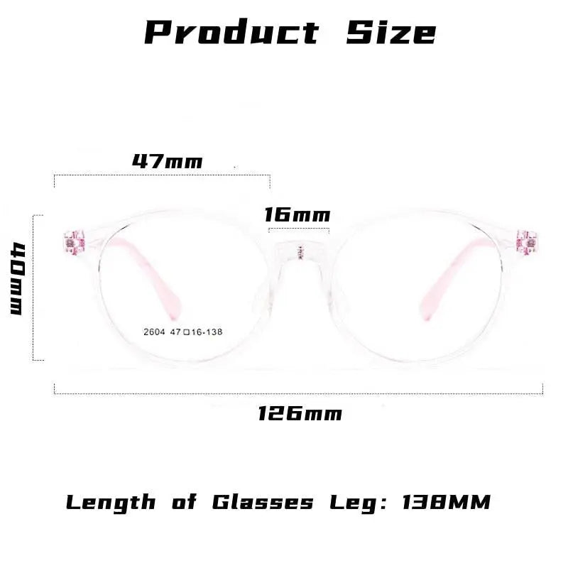 Unisex Round Full Rim TR90 Prescription Glasses 2604et — view 13 | Rx Spectacle