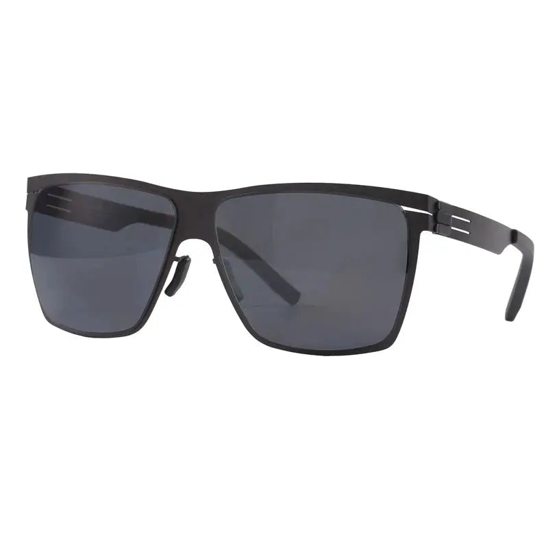 Men's Square Full Rim Stainless Steel Prescription Glasses 521461 — view 4 | Rx Spectacle