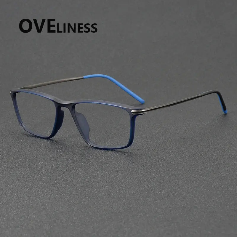 Unisex Square Full Rim Titanium Prescription Glasses 72350 — view 7 | Rx Spectacle