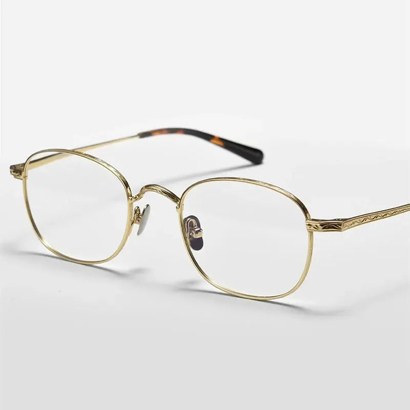 Women's Oval Full Rim Titanium Prescription Glasses 959125 — view 1 | Rx Spectacle