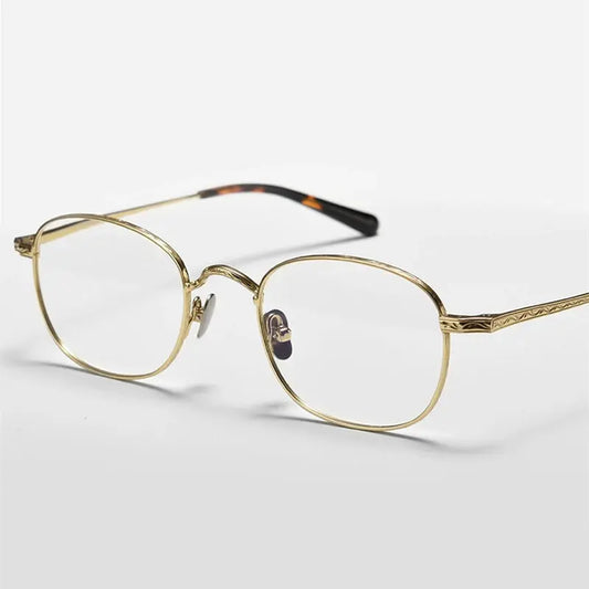Women's Oval Full Rim Titanium Prescription Glasses 959125 — view 1 | Rx Spectacle