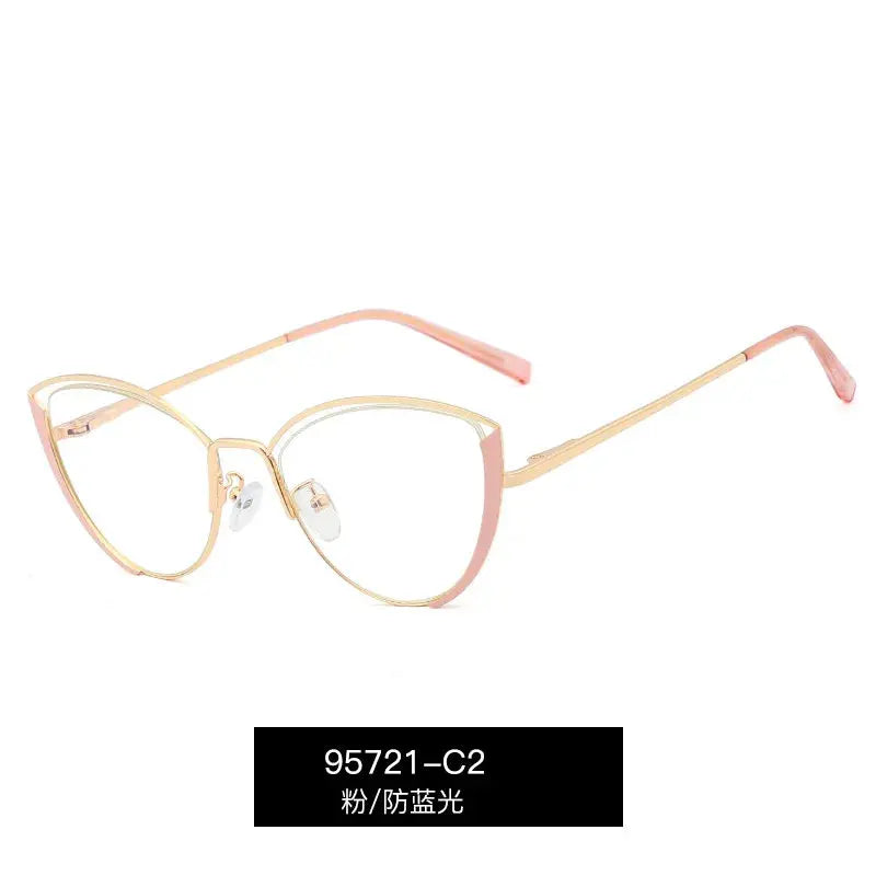 Women's Cat Eye Full Rim TR90 Prescription Glasses 95721 — view 7 | Rx Spectacle