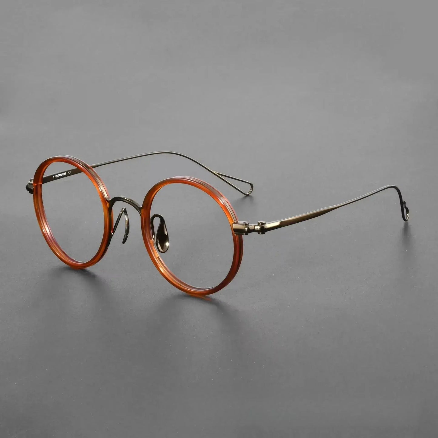 Women's Round Full Rim Titanium Prescription Glasses 369162 — view 4 | Rx Spectacle