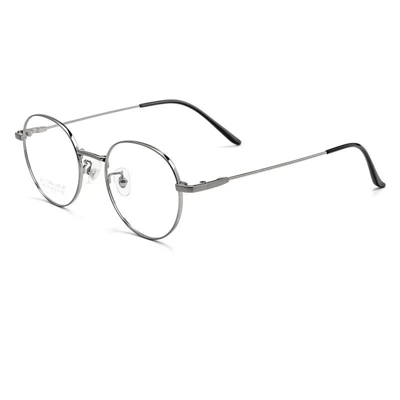 Women's Oval Full Rim Titanium Prescription Glasses 360381 — view 5 | Rx Spectacle