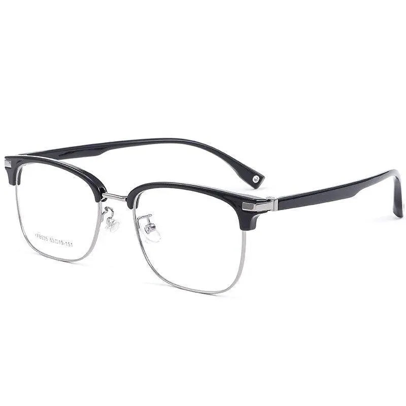Men's Square Full Rim Acetate Prescription Glasses 8535YF — view 2 | Rx Spectacle