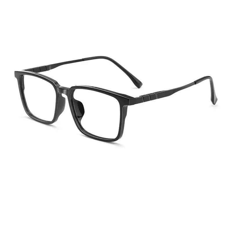 Unisex Square Full Rim Titanium Prescription Glasses 499007 — view 3 | Rx Spectacle