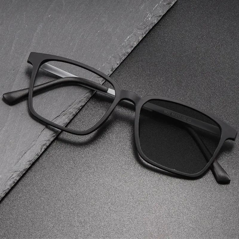 Unisex Square Full Rim Titanium Reading Glasses 8922 — view 1 | Rx Spectacle