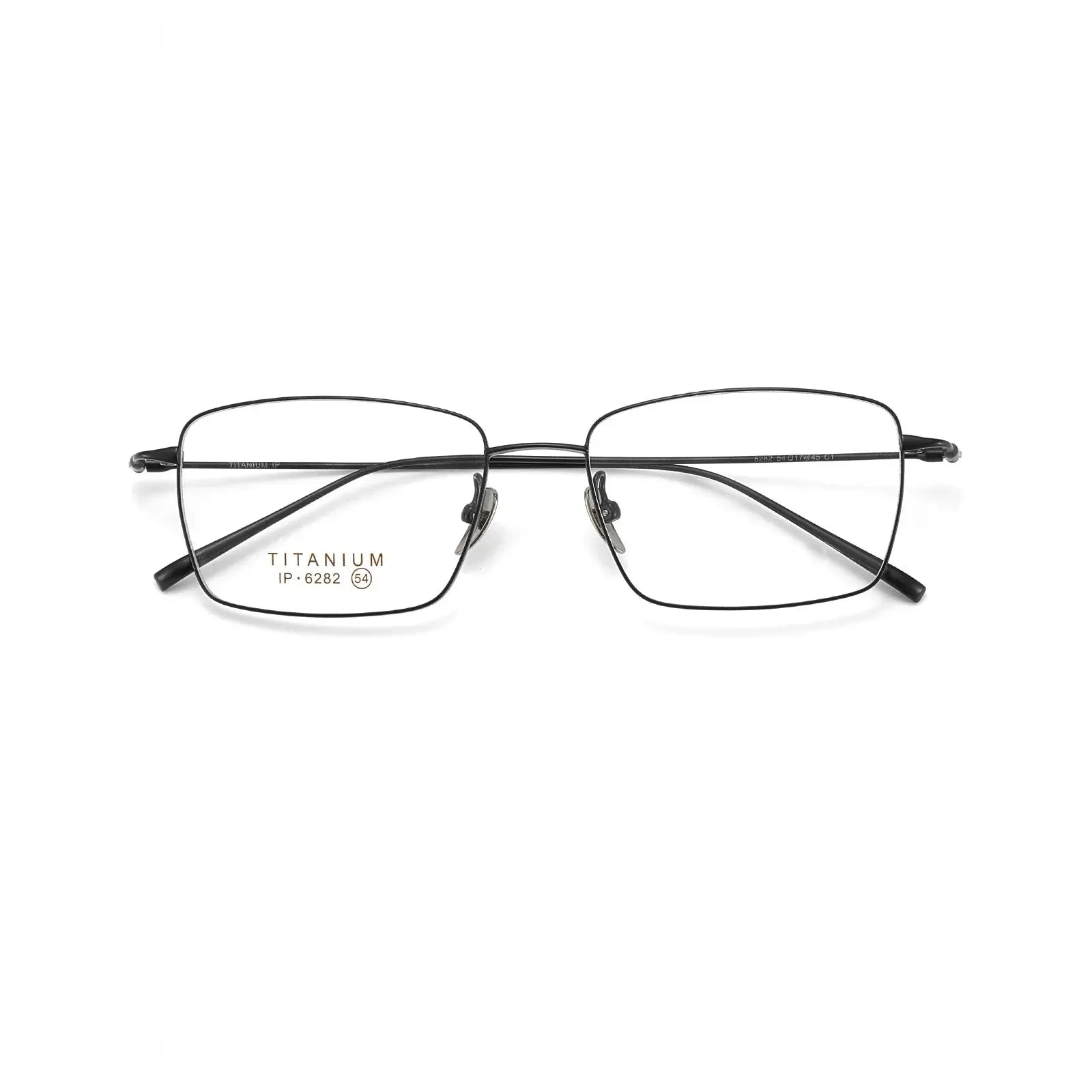 Unisex Polygon Full Rim Titanium Prescription Glasses 76282 — view 6 | Rx Spectacle