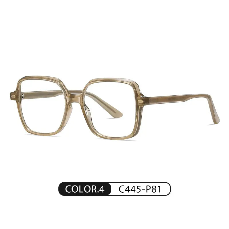 Women's Square Full Rim Acetate Prescription Glasses C907 — view 9 | Rx Spectacle