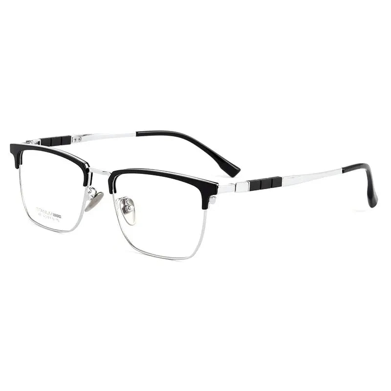 Women's Square Full Rim Titanium Prescription Glasses 969018 — view 3 | Rx Spectacle