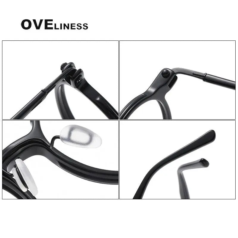 Unisex Round Full Rim Titanium Prescription Glasses 5886 — view 7 | Rx Spectacle
