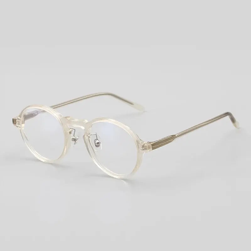 Unisex Round Full Rim Acetate Prescription Glasses 13847 — view 3 | Rx Spectacle