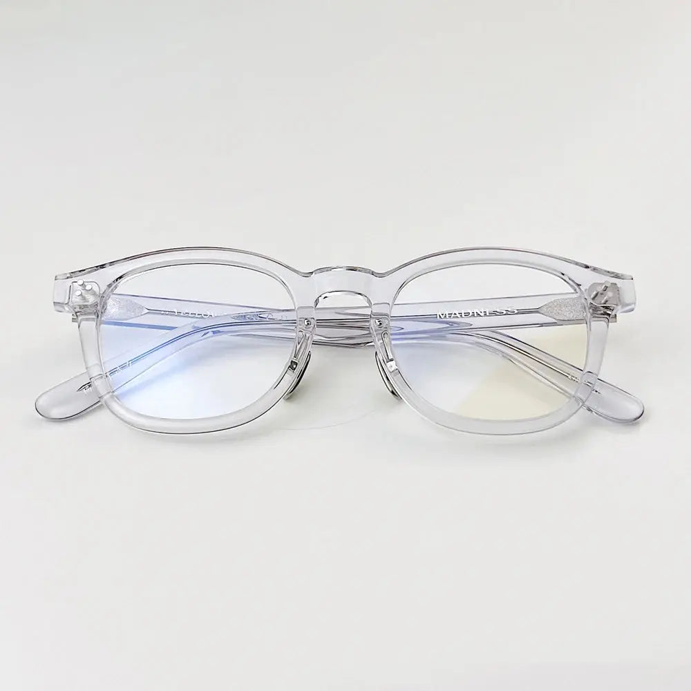 Unisex Browline Full Rim Acetate Prescription Glasses 492340 — view 5 | Rx Spectacle