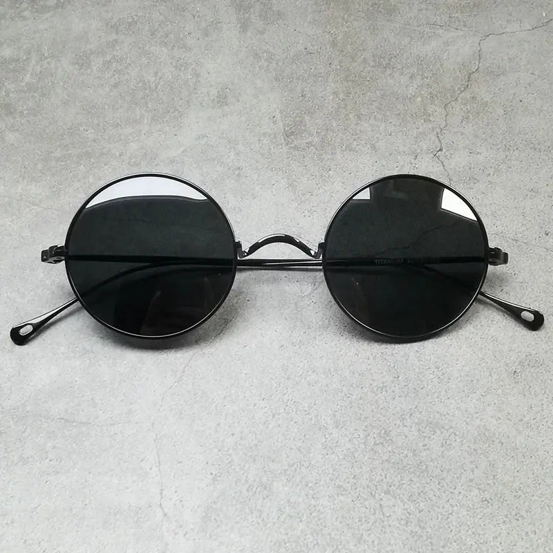 Women's Round Full Rim Titanium Prescription Glasses 185666 — view 3 | Rx Spectacle
