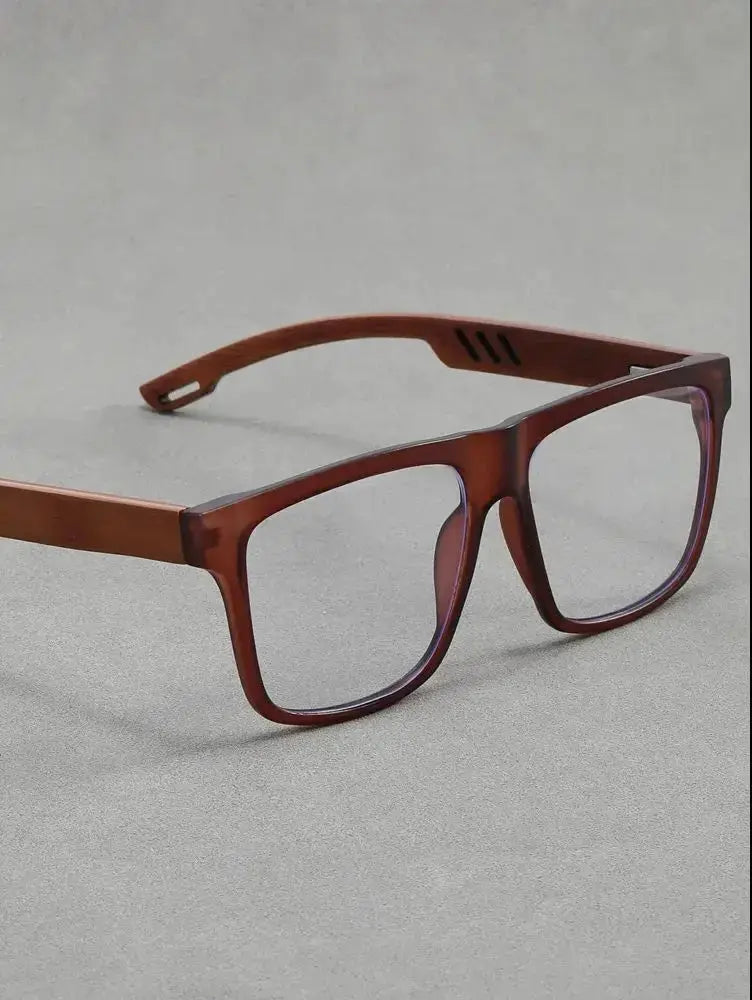 Unisex Square Full Rim Titanium Prescription Glasses Z1008 — view 8 | Rx Spectacle
