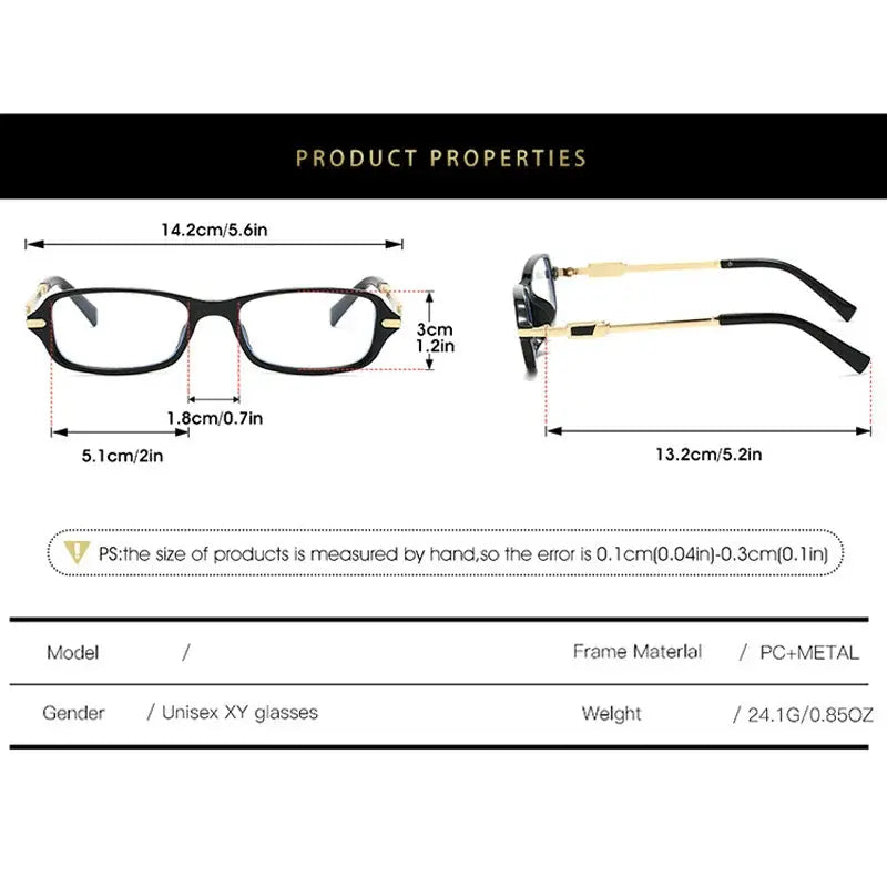 Women's Square Full Rim TR90 Reading Glasses 576211 — view 2 | Rx Spectacle