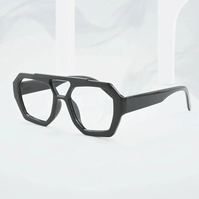 Unisex Polygon Full Rim TR90 Double Bridge Reading Glasses 220033 — view 1 | Rx Spectacle