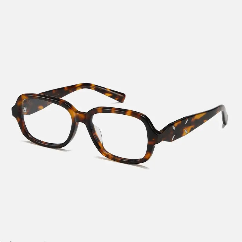 Unisex Square Full Rim Acetate Prescription Glasses 702031 — view 4 | Rx Spectacle