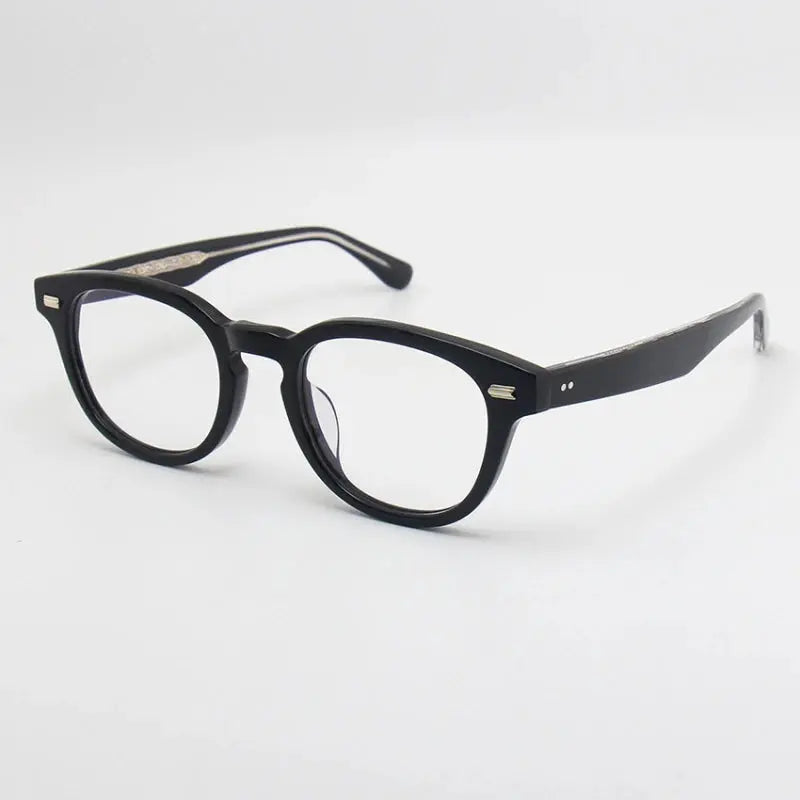 Unisex Round Full Rim Acetate Prescription Glasses 22145 — view 3 | Rx Spectacle
