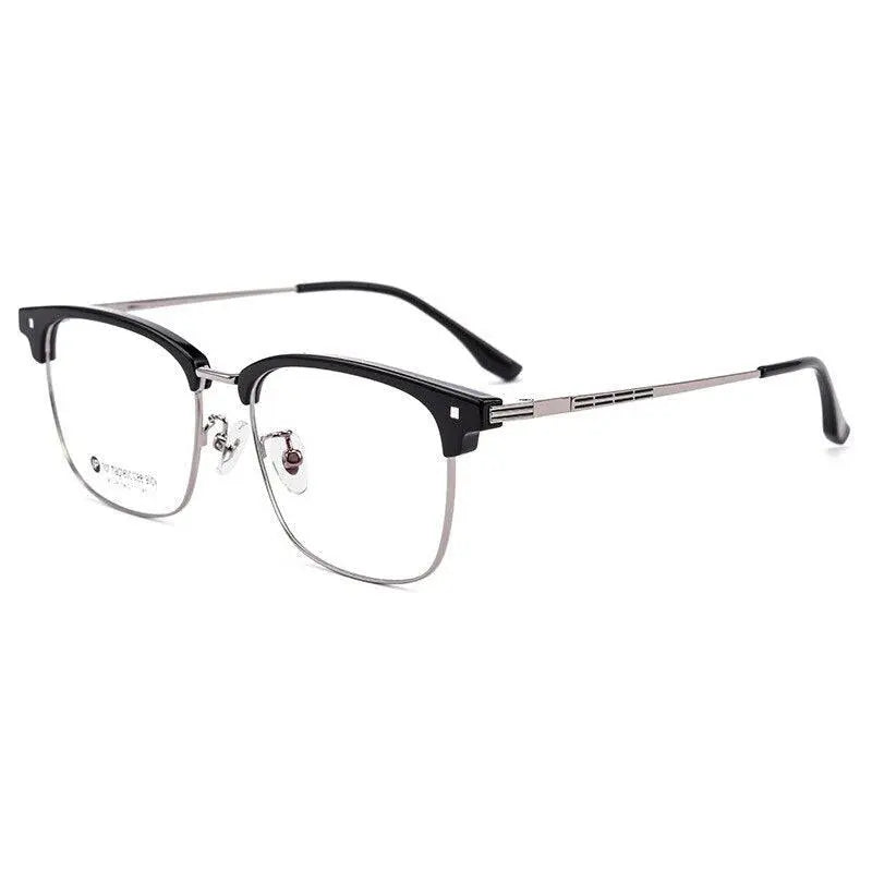 Men's Square Full Rim Acetate Prescription Glasses M224 — view 3 | Rx Spectacle
