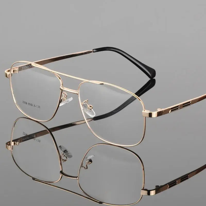 Men's Full Rim Titanium Double Bridge Prescription Glasses 225600 — view 5 | Rx Spectacle