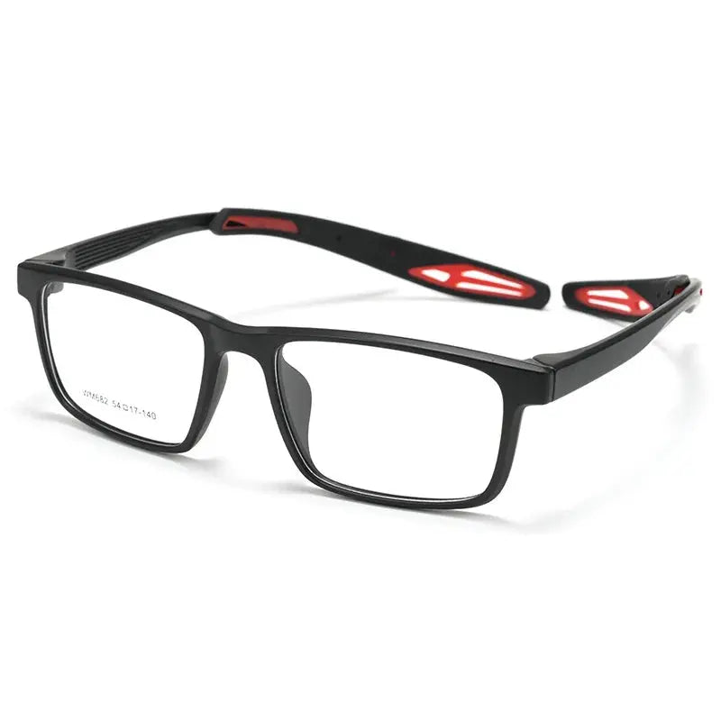 Unisex Square Full Rim TR90 Sports Glasses 662682 — view 8 | Rx Spectacle
