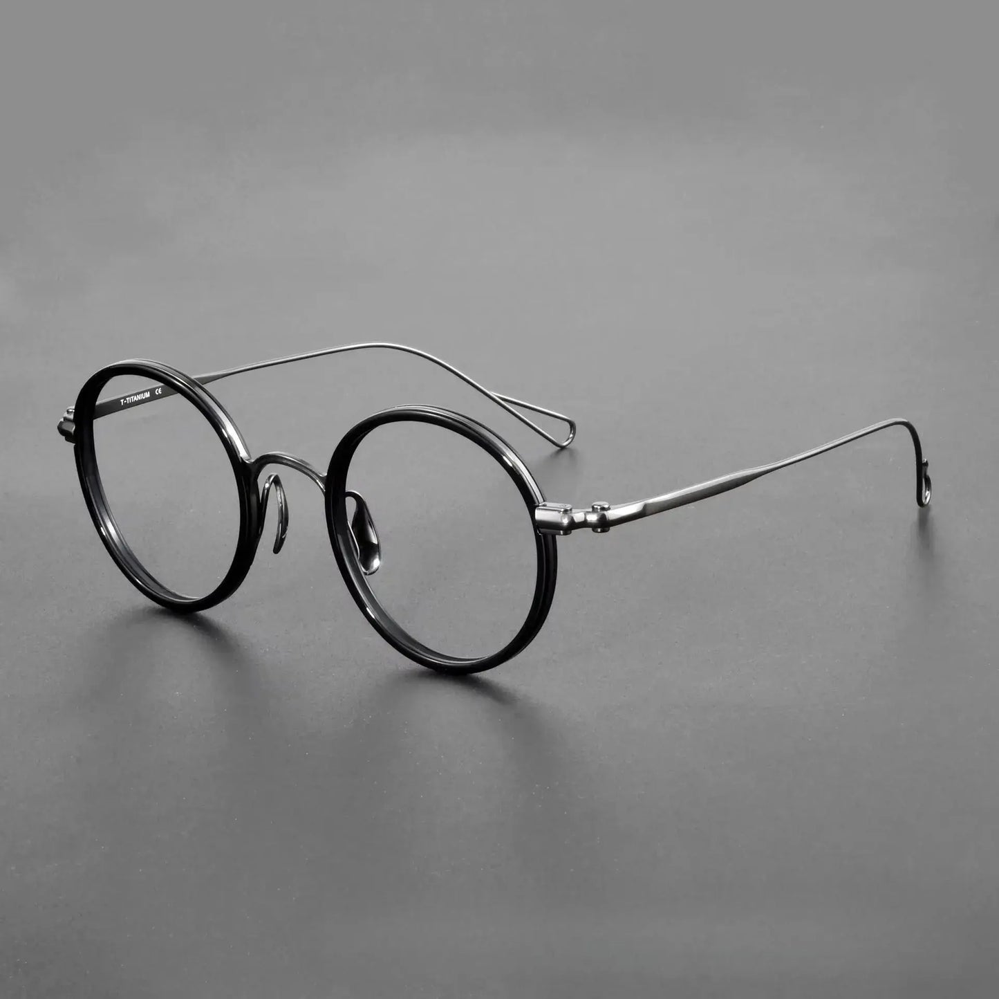 Women's Round Full Rim Titanium Prescription Glasses 369162 — view 5 | Rx Spectacle