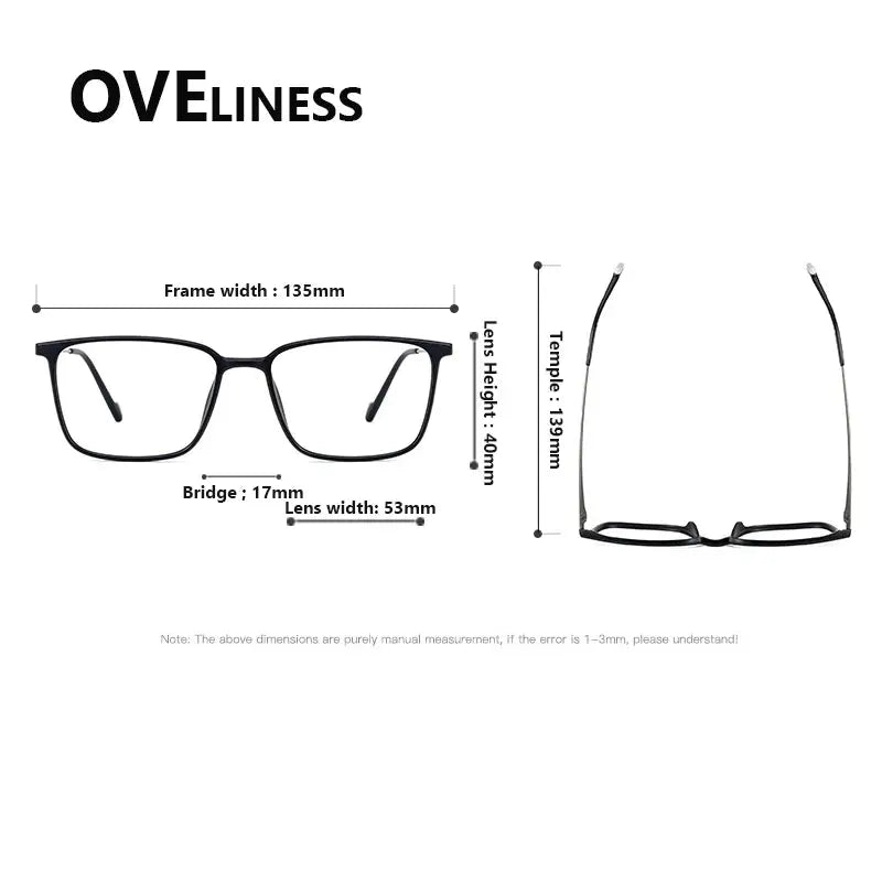Women's Square Full Rim Titanium Prescription Glasses 92346 — view 2 | Rx Spectacle
