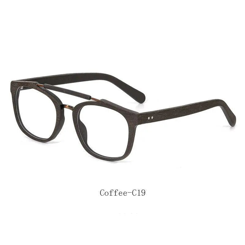Men's Square Full Rim Alloy Double Bridge Prescription Glasses Ft0369 — view 4 | Rx Spectacle