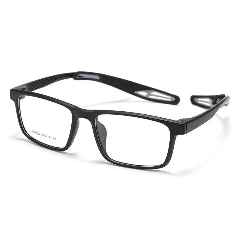 Unisex Square Full Rim TR90 Sports Glasses 662682 — view 4 | Rx Spectacle