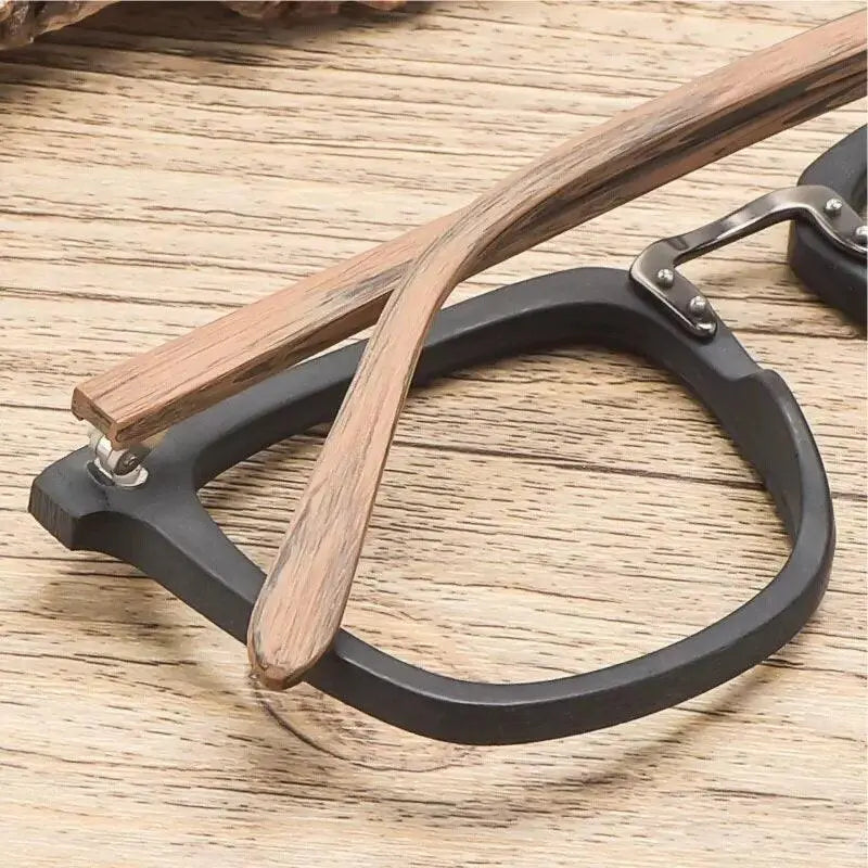 Men's Square Full Rim Alloy Prescription Glasses Ps7055 — view 7 | Rx Spectacle