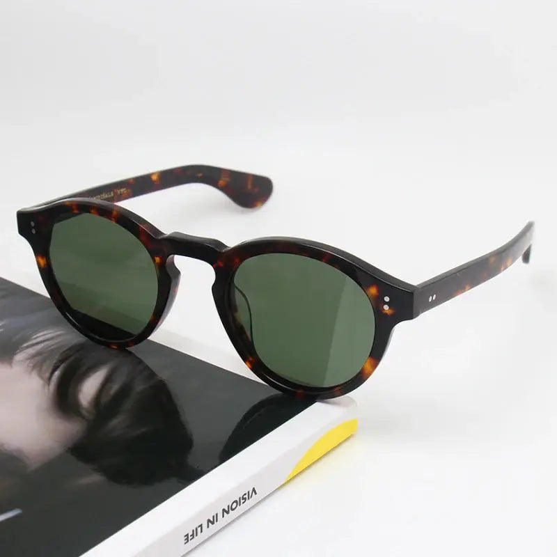 Unisex Round Full Rim Acetate Prescription Glasses 26145 — view 7 | Rx Spectacle