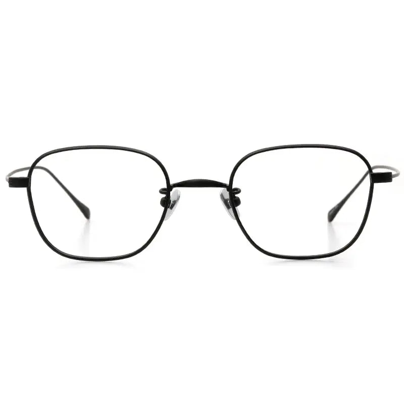 Unisex Square Full Rim Titanium Prescription Glasses 199gms — view 7 | Rx Spectacle