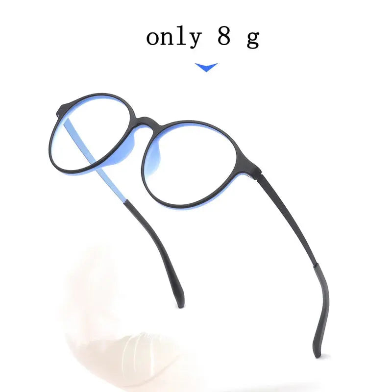 Unisex Round Full Rim Titanium Reading Glasses 3050 — view 3 | Rx Spectacle