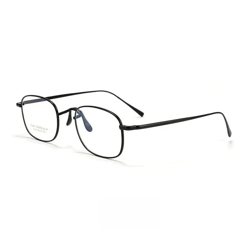 Women's Oval Full Rim Titanium Prescription Glasses 2129 — view 6 | Rx Spectacle