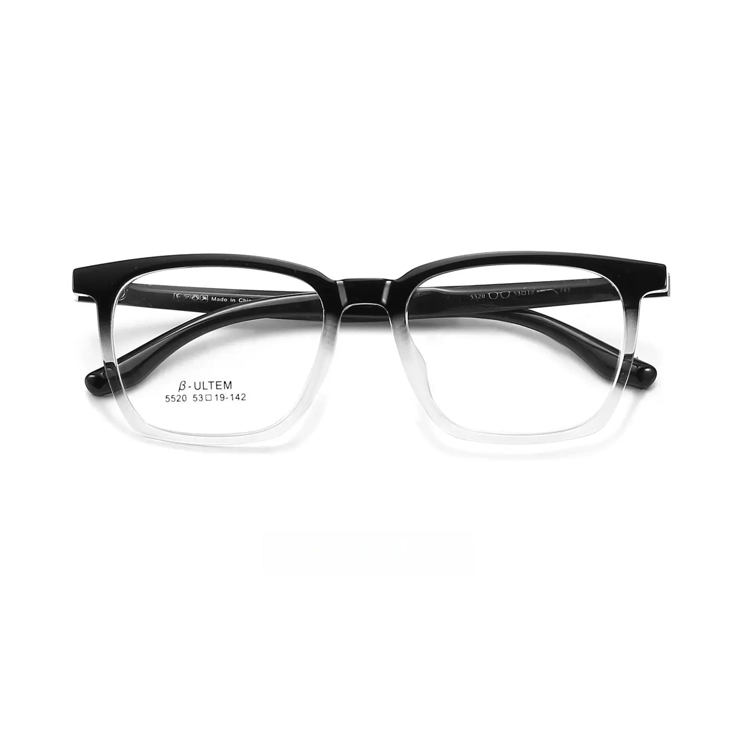 Unisex Square Full Rim Plastic Prescription Glasses 5520 — view 5 | Rx Spectacle