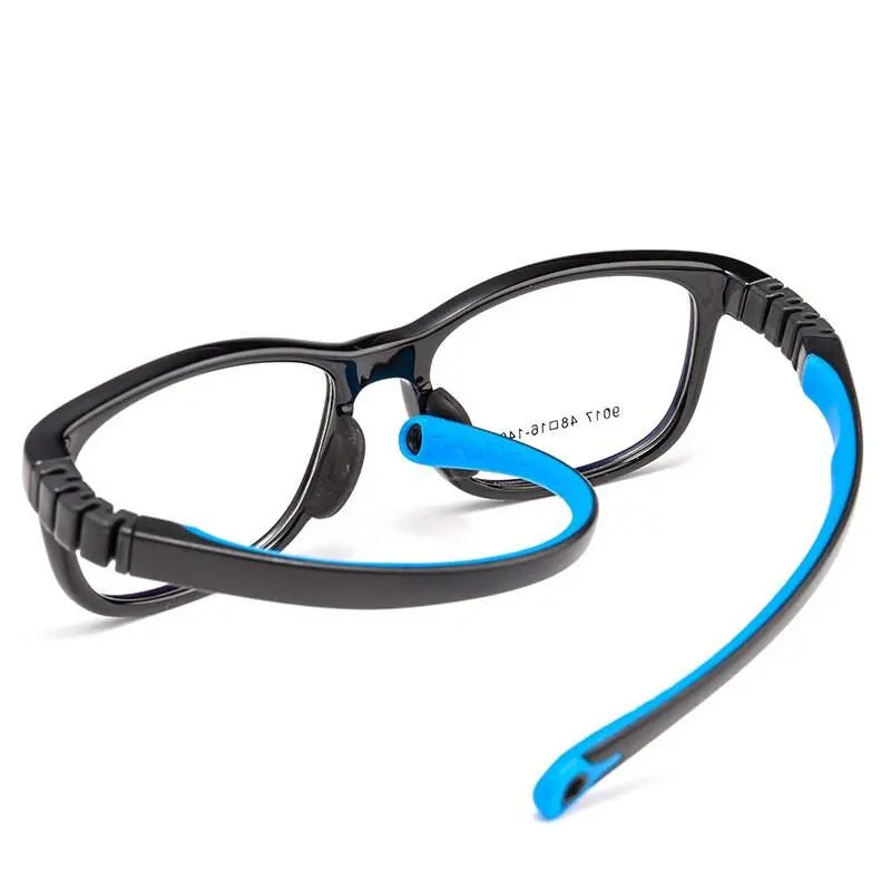 Unisex Square Full Rim TR90 Screwless Prescription Glasses 901et — view 8 | Rx Spectacle