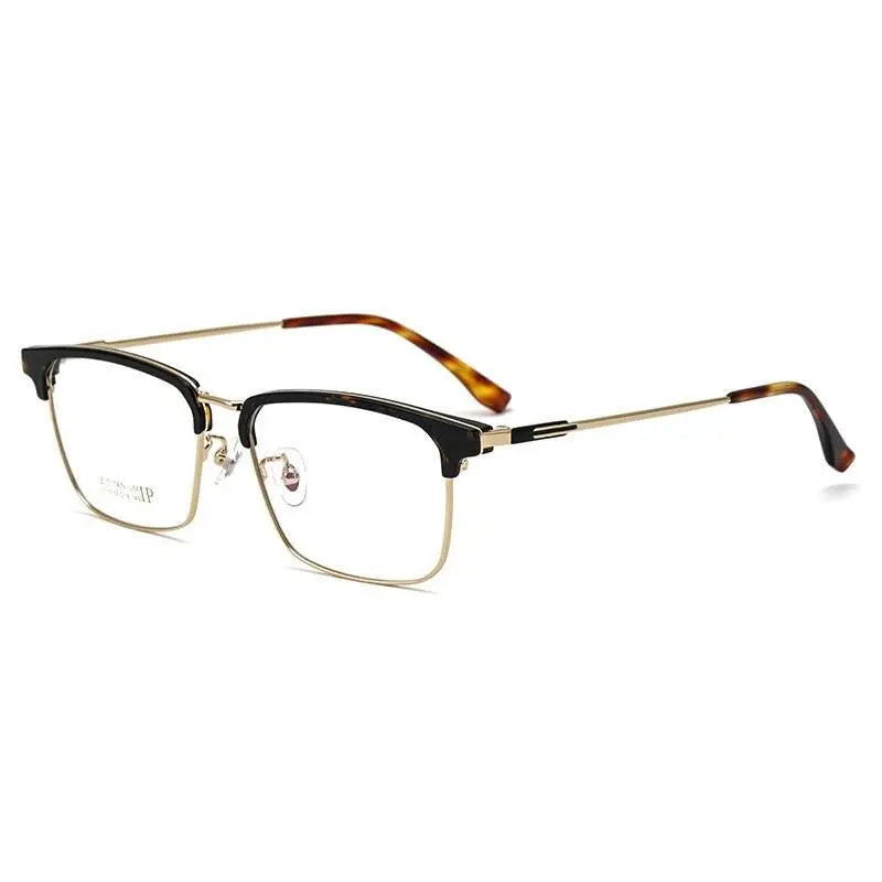 Men's Square Full Rim Titanium Prescription Glasses 2310yj — view 5 | Rx Spectacle